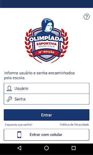 Olimpíada Madre Clelia Screenshot 1