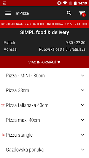 SIMPL food & delivery Screenshot 3