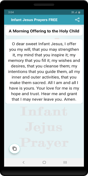 Infant Jesus Prayers FREE Screenshot 2