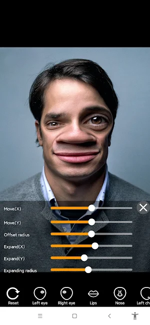 Face Warp Camera Screenshot 1