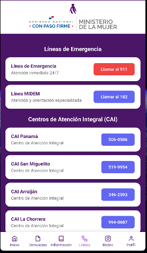 Mujer App Screenshot 1
