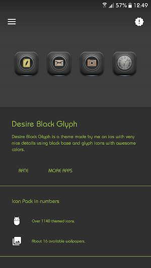 Desire Black Glyph Screenshot 3