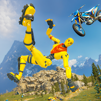 Motorcycle Crash Ragdoll Fall
