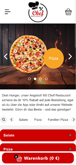Chef Restaurant Kirchbichl Screenshot 0