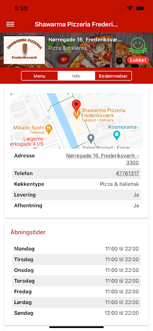 Shawarma Pizzeria Frederiksaer Screenshot 1