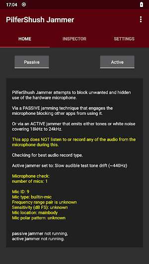 PilferShush Jammer Screenshot 0