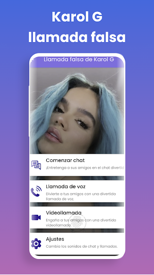 Karol G Fake Video Call & Chat Screenshot 0