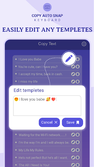 Auto Paste Keyboard, AutoSnap Keyboard, Copy Paste Screenshot 1