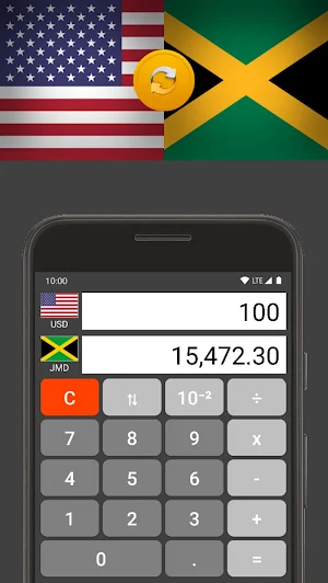 US Dollar / Jamaican Dollar Screenshot 0