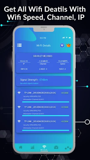 WIFI Network Analyzer - WIFI Scanner & Speed Test Screenshot 2