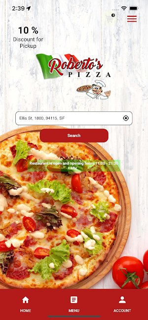 Roberto's Pizza Screenshot 0