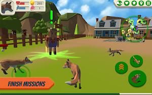 Fox Family - Animal Simulator 3d Game Screenshot 2