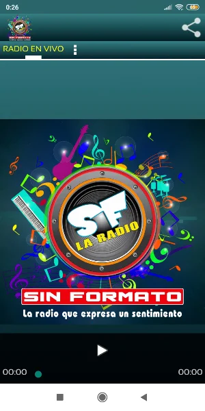 Radio Sin Formato Screenshot 1