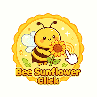 Bee Sunflower Click