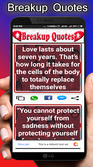Breakup Quotes 2020: Emotional status Screenshot 2