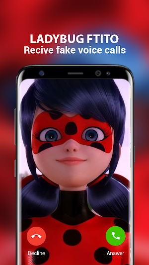 Fake Call for ladybug Screenshot 0