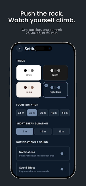 Sisyphus: Focus Timer Screenshot 1