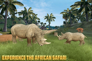 Wild Rhino Family Jungle Simulator Screenshot 0