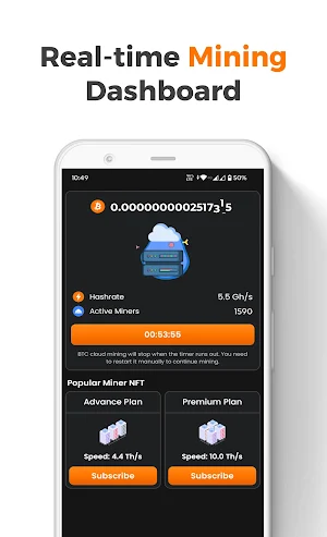 BitMiner: Cloud Bitcoin Mining Screenshot 2