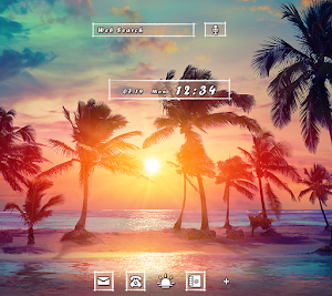 Summer Wallpaper Tropical Beach Sunset Theme Screenshot 0