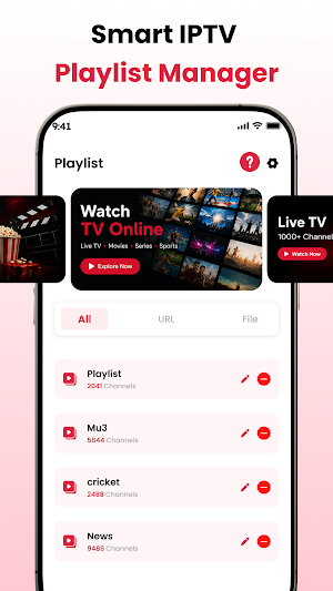 IPTV Online Player: Live TV Screenshot 0