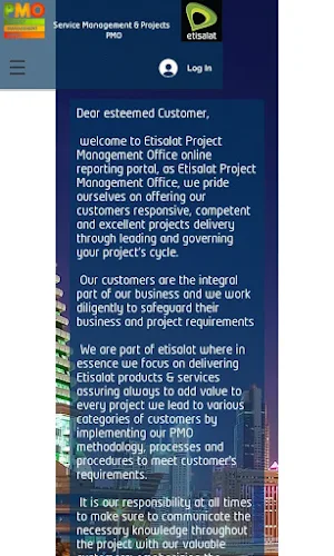 Etisalat PMO Screenshot 0