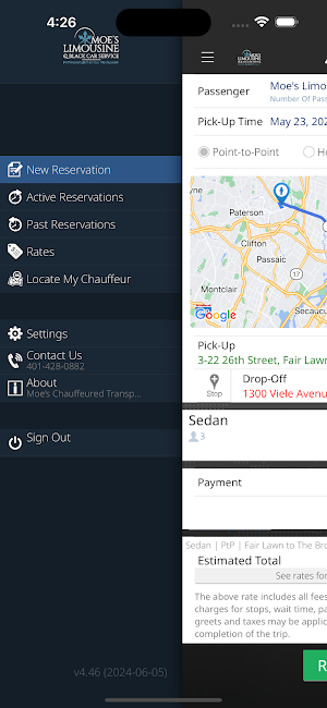 Moe’s Worldwide Chauffeur Svcs Screenshot 2