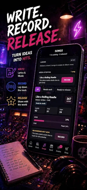 BandMayhem: Rock Band Manager Screenshot 3