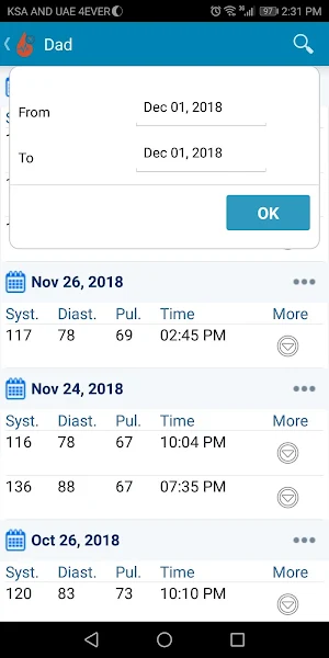 Blood Pressure Screenshot 2