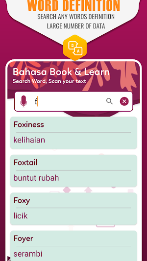 English to Bahasa Translator & Bahasa Dictionary Screenshot 1