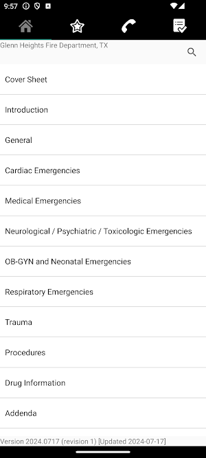 Glenn Heights FD Protocols Screenshot 0