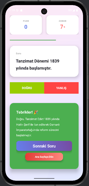 KPSS Tarih Soru Bankası Screenshot 3