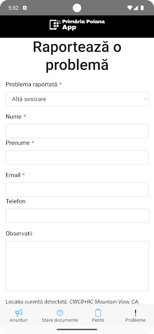 Comuna Poiana App Screenshot 3