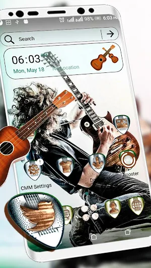 Guitar Rockstar Launcher Theme Screenshot 0