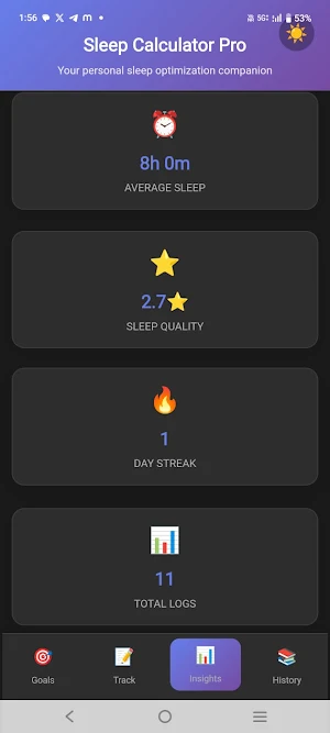 Sleep Calculator Pro Screenshot 3