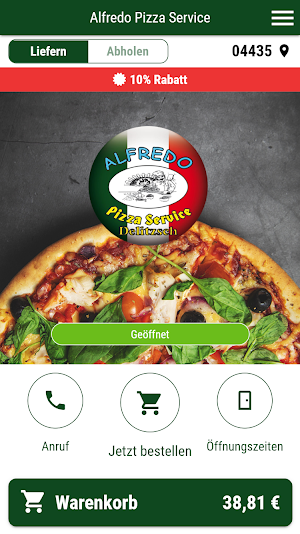 Alfredo Pizza Service Screenshot 0