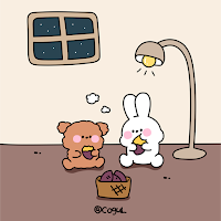 카카오톡 테마 - 바니_맛나 군고구마