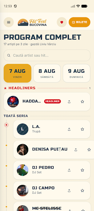 Hit Fest Bucovina 2026 Screenshot 1