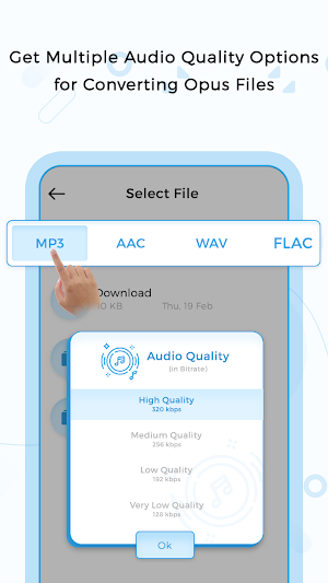 Opus To Mp3 Converter & Player Screenshot 3