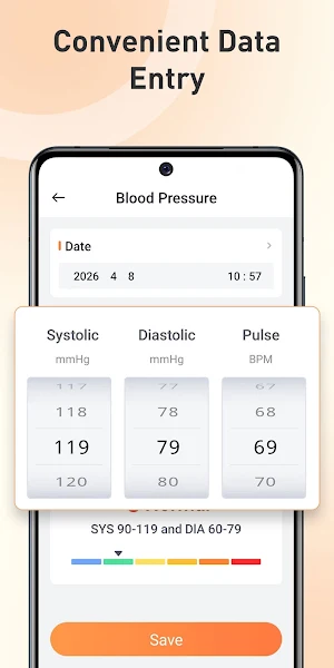 Daily Blood Pressure Track Screenshot 0