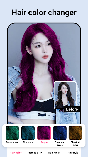 Hair Color Changer Screenshot 0