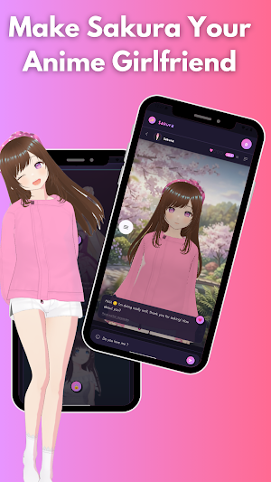 Anime Girlfriend Waifu: Sakura Screenshot 0