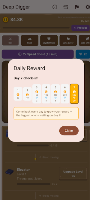 Deep Digger:Idle Mining Tycoon Screenshot 1
