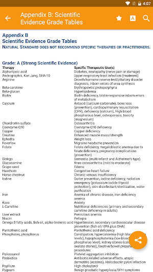 Natural Standard Herb & Supplement Guide Screenshot 2