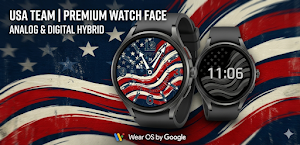 USA Soccer Watch Face Analog Screenshot 0
