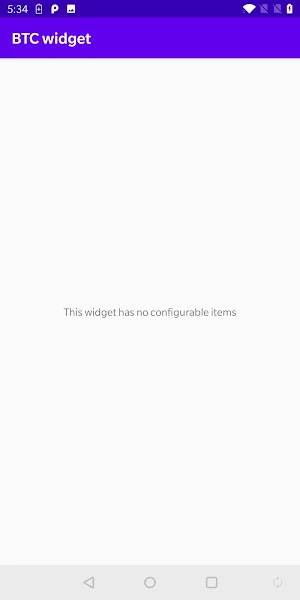 Widget with Bitcoin value in E Screenshot 1