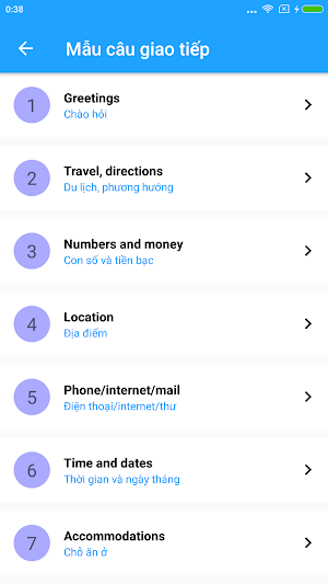 Learn English Communication, Conversations - LIDA Screenshot 2