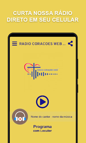 Rádio Corações Web Screenshot 0