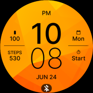 Fresh Orange Fit Watch Face Screenshot 3