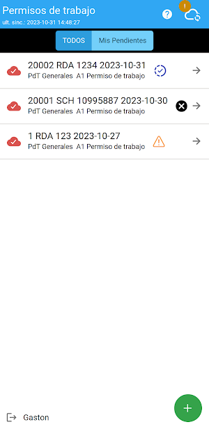 Pampa Energia Permisos Trabajo Screenshot 2